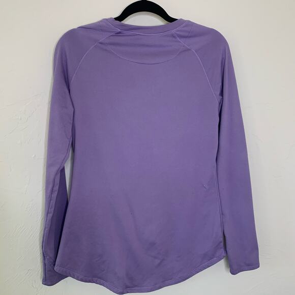 Cuddl Duds Climate Right Purple Long Sleeve Shirt Sz Medium - Picture 2 of 5